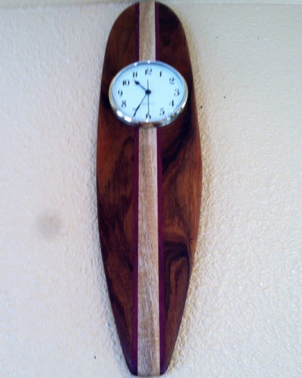 hawaiian-koa-wood-surf-board-clock-1